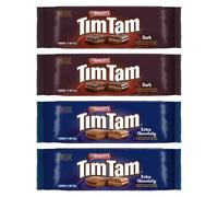Arnott’s Tim Tam Chocolate Biscuits Multipack | 2 x Extra Chocolaty & 2 x Dark, Pack of 4