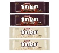 Arnott’s Tim Tam Chocolate Biscuits Multipack | 2 x White & 2 x Dark, Pack of 4