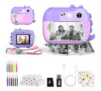 ARNSSIEN Kids Camera Instant Print,2.4" 1080P Instant Print Camera for Kid with 7 Rolls Paper,Christmas Birthday Present for 3 4 5 6 7 8 9 10 11 12 Girl Boy,M3