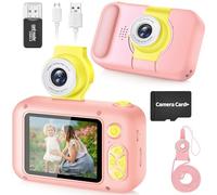 ARNSSIEN Kids Camera with Video,180° Flip Lens, 2.4" Selfie Camera for Kids