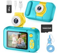 ARNSSIEN Kids Camera with Video,180° Flip Lens, 2.4" Selfie Camera for Kids