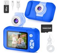 ARNSSIEN Kids Camera with Video,180° Flip Lens, 2.4" Selfie Camera for Kids