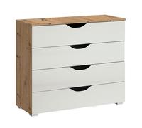 Arnstein Chest - 4 Drawer - Artisan Oak & Alpine White