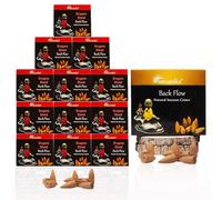 ARO VATIKA Dragons Blood Backflow Natural Masala 120 Incense Cones in Pack of 12 Environment - Friendly Dhoop- Best for Prayer, Reiki, Meditation & Relaxation | Burn Time- Approx 16-18 mins