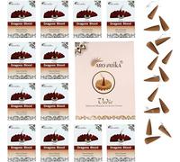 ARO VATIKA Vedic Dragon’s Blood Natural Masala Incense Cones 120 Cones in Pack of 12 Boxes | Best for Prayer, Meditation and Relaxation