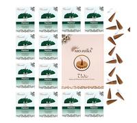 ARO VATIKA Vedic Patchouli Natural Masala Incense Cones 120 Cones in Pack of 12 Boxes | Best for prayer, Meditation and Relaxation