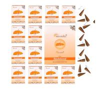 ARO VATIKA Vedic Sandalwood Natural Masala Incense 120 Cones in Pack of 12 Boxes