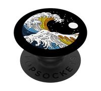 Aroace Pride Aro Ace Aromantic Asexual Flag Japan Great Wave PopSockets Adhesive PopGrip
