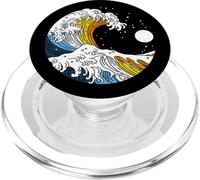 Aroace Pride Aro Ace Aromantic Asexual Flag Japan Great Wave PopSockets PopGrip for MagSafe