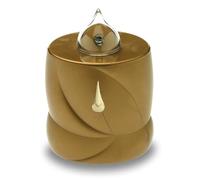 AROBA LED Grave Candle Mourning Light - Flickering Effect Like Real Candle - Long Burning Time up to 200 Days - Reusable Cemetery Candle Memorial Candle Permanent Candle - Gold Tear