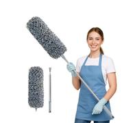 ArobiaSB 2025 Upgraded Microfiber Feather Duster for Cleaning Extendable 110 Inches Long for High Ceilings Home Furniture Car Telescopic Pole Feather Dusters Telescopic Duster
