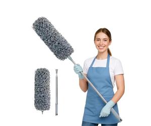ArobiaSB 2025 Upgraded Microfiber Feather Duster for Cleaning Extendable 110 Inches Long for High Ceilings Home Furniture Car Telescopic Pole Feather Dusters Telescopic Duster