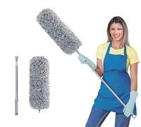 ArobiaSB Microfiber Feather Duster for Cleaning Extendable 110 Inches Long for High Ceilings Home Furniture Car Telescopic Pole Feather Dusters Telescopic Duster Extendable duster