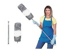 ArobiaSB Microfiber Feather Duster for Cleaning Extendable 110 Inches Long for High Ceilings Home Furniture Car Telescopic Pole Feather Dusters Telescopic Duster Extendable feather duster
