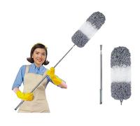 ArobiaSB Microfiber Feather Duster for Cleaning Extendable Duster 110 Inches Long for High Ceilings Home Furniture Car Telescopic Pole Feather Dusters Telescopic Duster Extendable Feather duster