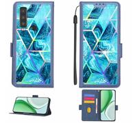 Aroepurt Case Compatible for Cat S75 Phone Case Flip Cover [with Tempered Glass Screen Protector][RFID Blocking][Colorful Reflect Light] LPT-LS