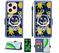 Aroepurt Case Compatible for Coolpad X100 K15 Phone Case Flip Cover [with Tempered Glass Screen Protector][RFID Blocking][Gold Glitter+Luminous] LPT-TYX