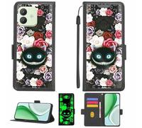 Aroepurt Case Compatible for CUBOT NOTE 40 Phone Case Flip Cover [with Tempered Glass Screen Protector][RFID Blocking][Luminous Effect] LPT-LZM