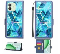 Aroepurt Case Compatible for CUBOT NOTE 40 Phone Case Flip Cover [with Tempered Glass Screen Protector][RFID Blocking][Colorful Reflect Light] LPT-LS