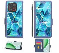 Aroepurt Case Compatible for Emporia ME6 5G Phone Case Flip Cover [with Tempered Glass Screen Protector][RFID Blocking][Colorful Reflect Light] LPT-LS