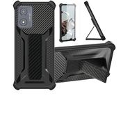 Aroepurt Case Compatible for Energizer Ultimate U506S Phone Case Stand Cover [with Tempered Glass Screen Protector] Hybrid Case [Folding Support Magnetic] [Frosted anti-fingerprint] Black