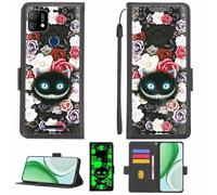 Aroepurt Case Compatible for Epik One Tiger X515 Phone Case Flip Cover [with Tempered Glass Screen Protector][RFID Blocking][Luminous Effect] LPT-LZM