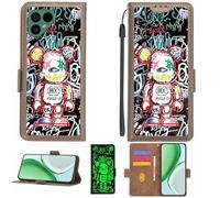 Aroepurt Case Compatible for FairPhone 4 5G Phone Case Flip Cover [with Tempered Glass Screen Protector][RFID Blocking][Luminous Effect] LPT-MXX