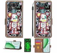 Aroepurt Case Compatible for Fairphone 6 Gen.6 Phone Case Flip Cover [with Tempered Glass Screen Protector][RFID Blocking][Luminous Effect] LPT-MXX