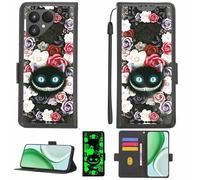 Aroepurt Case Compatible for Fairphone 6 Gen.6 Phone Case Flip Cover [with Tempered Glass Screen Protector][RFID Blocking][Luminous Effect] LPT-LZM