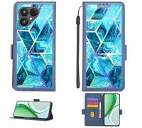 Aroepurt Case Compatible for Fairphone 6 Gen.6 Phone Case Flip Cover [with Tempered Glass Screen Protector][RFID Blocking][Colorful Reflect Light] LPT-LS