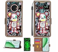 Aroepurt Case Compatible for Gigaset GX4 PRO Phone Case Flip Cover [with Tempered Glass Screen Protector][RFID Blocking][Luminous Effect] LPT-MXX