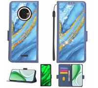 Aroepurt Case Compatible for Gigaset GX4 PRO Phone Case Flip Cover [with Tempered Glass Screen Protector][RFID Blocking][Gold Glitter+Luminous] LPT-LDL