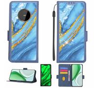 Aroepurt Case Compatible for Gigaset GX6 PRO Phone Case Flip Cover [with Tempered Glass Screen Protector][RFID Blocking][Gold Glitter+Luminous] LPT-LDL