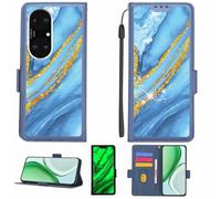 Aroepurt Case Compatible for HERITAGE P60 PRO+Plus Phone Case Flip Cover [with Tempered Glass Screen Protector][RFID Blocking][Gold Glitter+Luminous] LPT-LDL