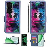 Aroepurt Case Compatible for HERITAGE P60 PRO+Plus Phone Case Flip Cover [with Tempered Glass Screen Protector][RFID Blocking][Luminous Effect] LPT-BQ