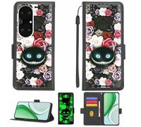 Aroepurt Case Compatible for HERITAGE P60 PRO+Plus Phone Case Flip Cover [with Tempered Glass Screen Protector][RFID Blocking][Luminous Effect] LPT-LZM