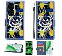 Aroepurt Case Compatible for HERITAGE P60 PRO+Plus Phone Case Flip Cover [with Tempered Glass Screen Protector][RFID Blocking][Gold Glitter+Luminous] LPT-TYX