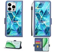 Aroepurt Case Compatible for Hisense Enigma Phone Case Flip Cover [with Tempered Glass Screen Protector][RFID Blocking][Colorful Reflect Light] PTL-LS