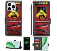 Aroepurt Case Compatible for Hisense Enigma Phone Case Flip Cover [with Tempered Glass Screen Protector][RFID Blocking][Luminous Effect] PTH-JGP