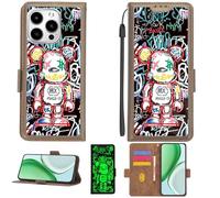 Aroepurt Case Compatible for Hisense Enigma SE Phone Case Flip Cover [with Tempered Glass Screen Protector][RFID Blocking][Luminous Effect] PTZ-MXX