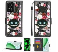 Aroepurt Case Compatible for HMD Arc Phone Case Flip Cover [with Tempered Glass Screen Protector][RFID Blocking][Luminous Effect] LPT-LZM