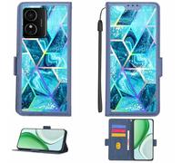 Aroepurt Case Compatible for HMD Arc Phone Case Flip Cover [with Tempered Glass Screen Protector][RFID Blocking][Colorful Reflect Light] LPT-LS