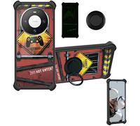 Aroepurt Case Compatible for Huawei Mate 80 Phone Case Cover [with 1* Tempered Glass Screen Protector][Hard PC + Soft Silicone][Ring Support] [Luminous Effect] YGH-JGP