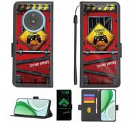 Aroepurt Case Compatible for itel V52A Phone Case Flip Cover [with Tempered Glass Screen Protector][RFID Blocking][Luminous Effect] LPT-JGP