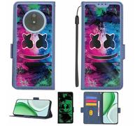 Aroepurt Case Compatible for itel V52A Phone Case Flip Cover [with Tempered Glass Screen Protector][RFID Blocking][Luminous Effect] LPT-BQ