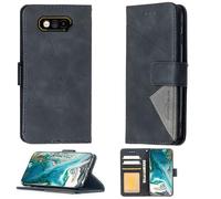 Aroepurt Case Compatible for Jcb Phone ToughPhone E10 Phone Case Cover [with 1* Tempered Glass Screen Protector] Flip Stand Cover PU Leather Wallet Case Black