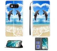 Aroepurt Case Compatible for Jcb Phone ToughPhone E10 Phone Case Cover [with 1* Tempered Glass Screen Protector] PU Leather Kickstand Magnetic Wallet Case CPT19
