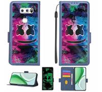 Aroepurt Case Compatible for LG JOJO L-02K Phone Case Flip Cover [with Tempered Glass Screen Protector][RFID Blocking][Luminous Effect] LPT-BQ