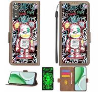 Aroepurt Case Compatible for LOGIC L65A Phone Case Flip Cover [with Tempered Glass Screen Protector][RFID Blocking][Luminous Effect] LPT-MXX