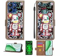 Aroepurt Case Compatible for Lunar ECLIPSE L1 Phone Case Flip Cover [with Tempered Glass Screen Protector][RFID Blocking][Luminous Effect] LPT-MXX